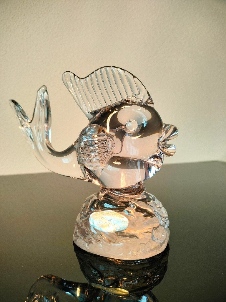 Murano Icet Vis Glas Kristal 1950, Ophalen of Verzenden