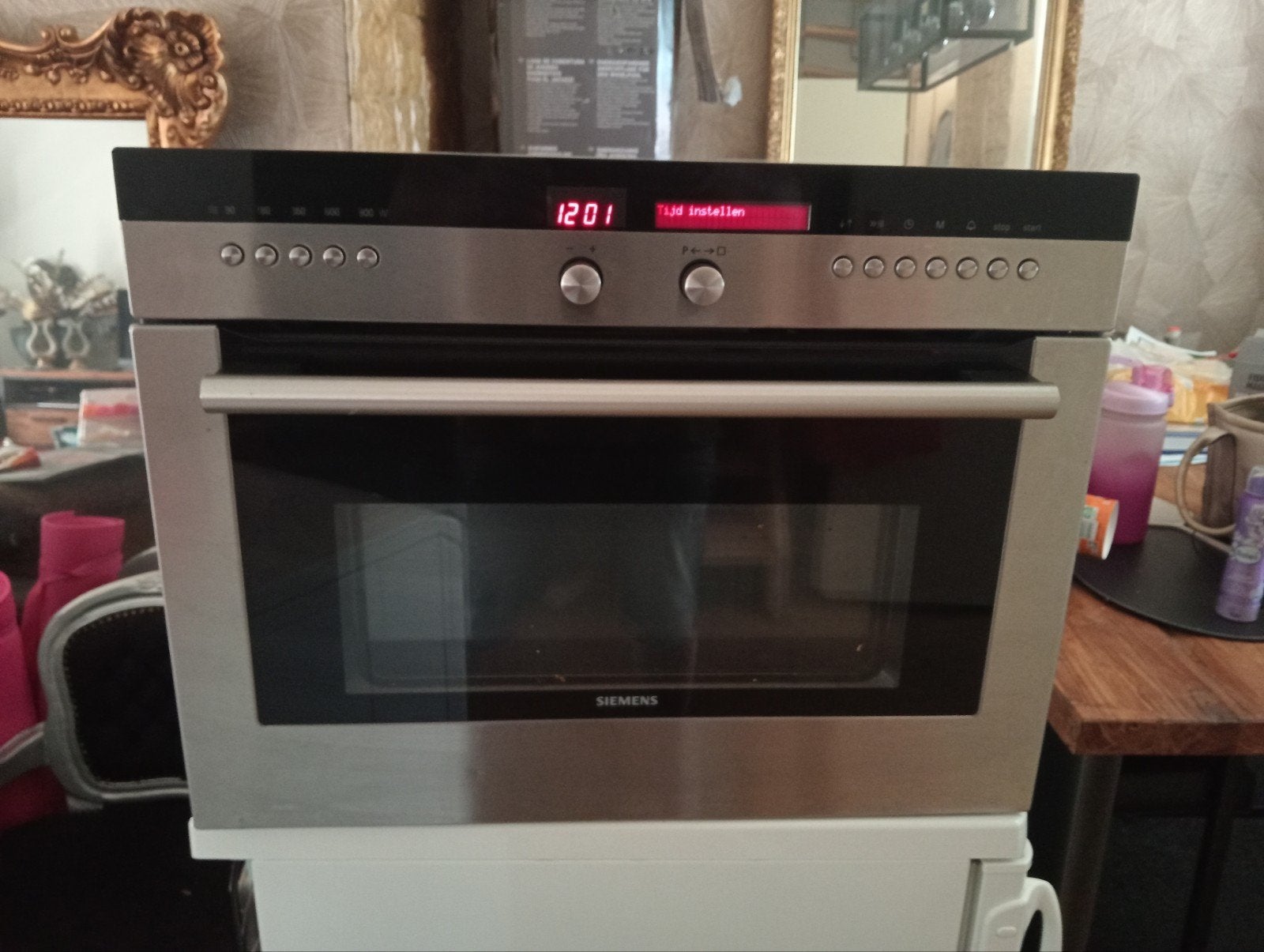 Siemens inbouw combi magnetron/oven zie foto,s., Witgoed en Apparatuur, Ophalen of Verzenden, Zo goed als nieuw