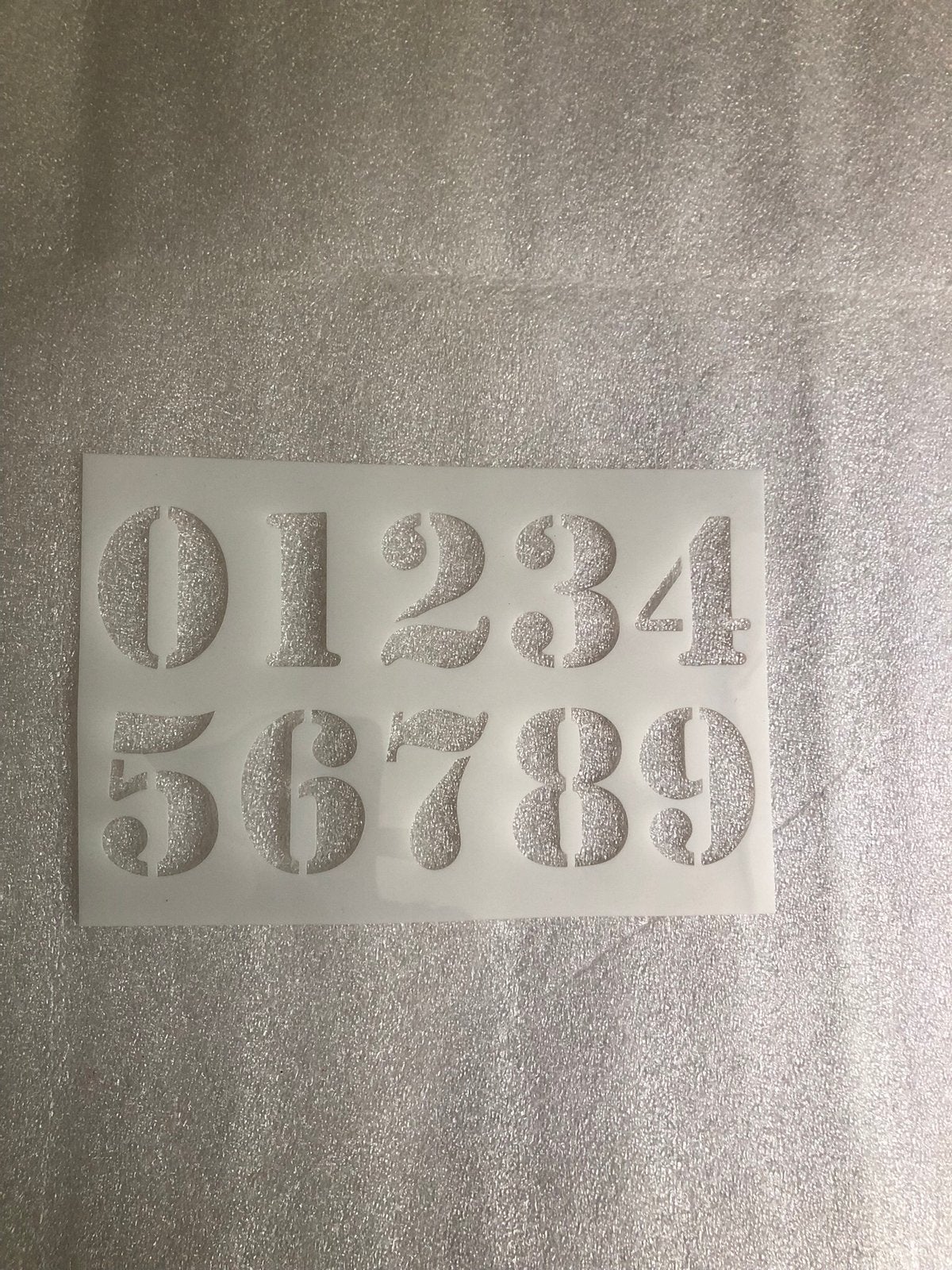 Hergebruikbare cijfers stencil - 16 x 24 CM, Ophalen of Verzenden, Zo goed als nieuw
