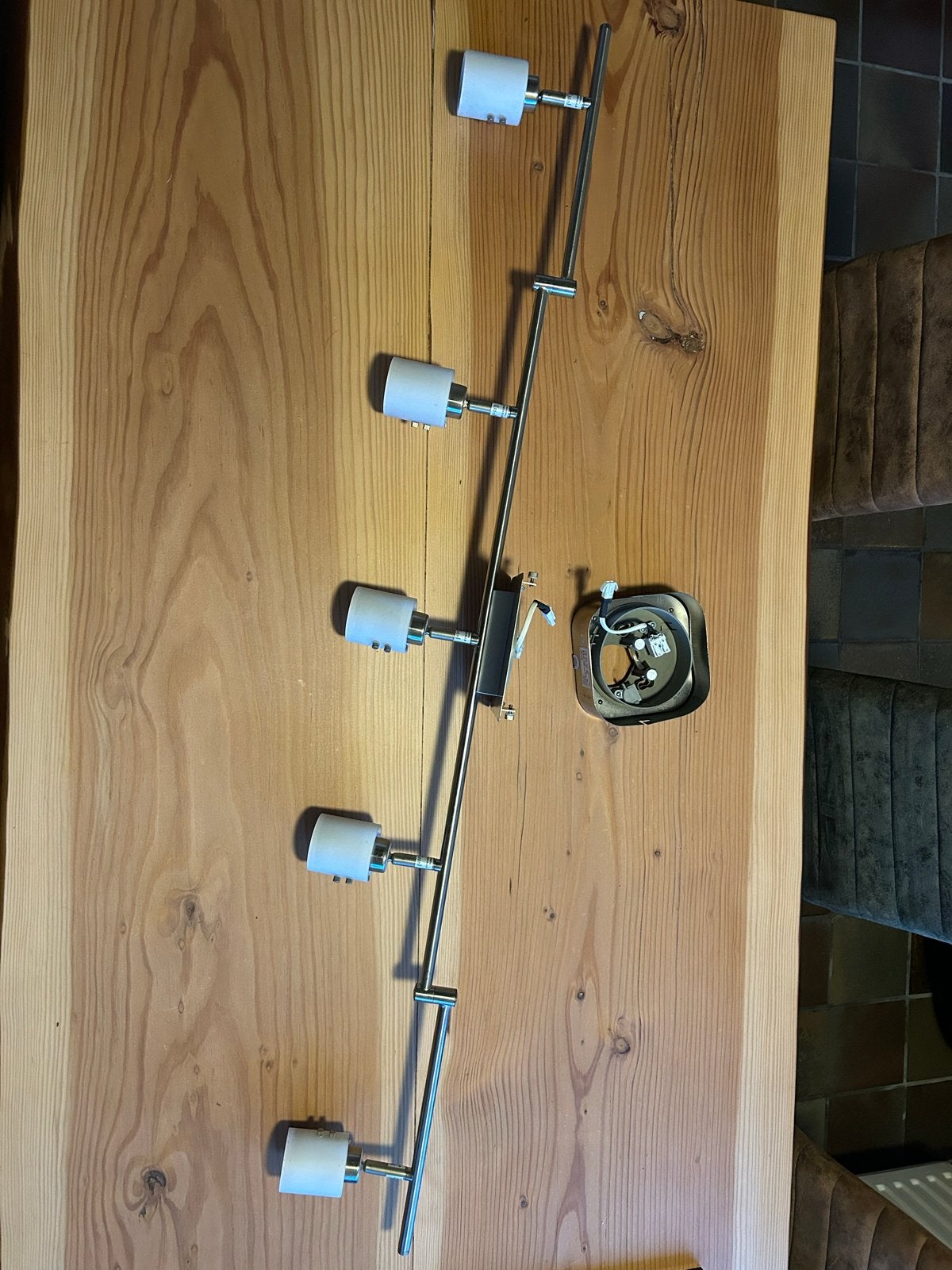 Verstelbare dimbare LED lamp - IKEA Cesium, Huis en Inrichting, Ophalen of Verzenden, Gebruikt, Metaal