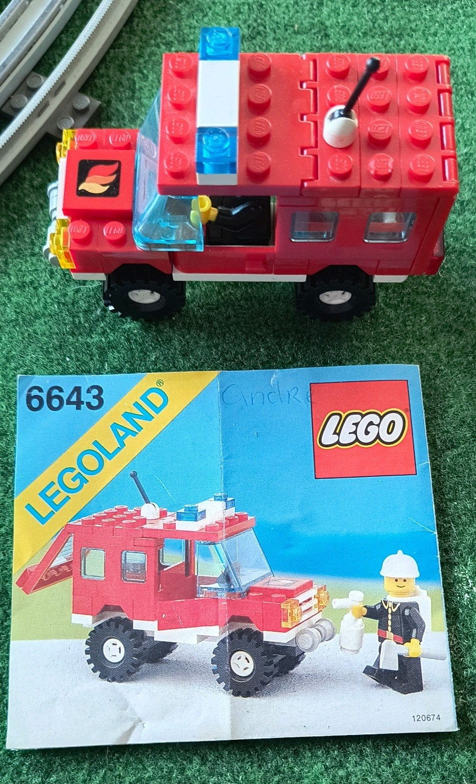 Lego 6643 Brandweerwagen met instructieboekje, Ophalen, Gebruikt