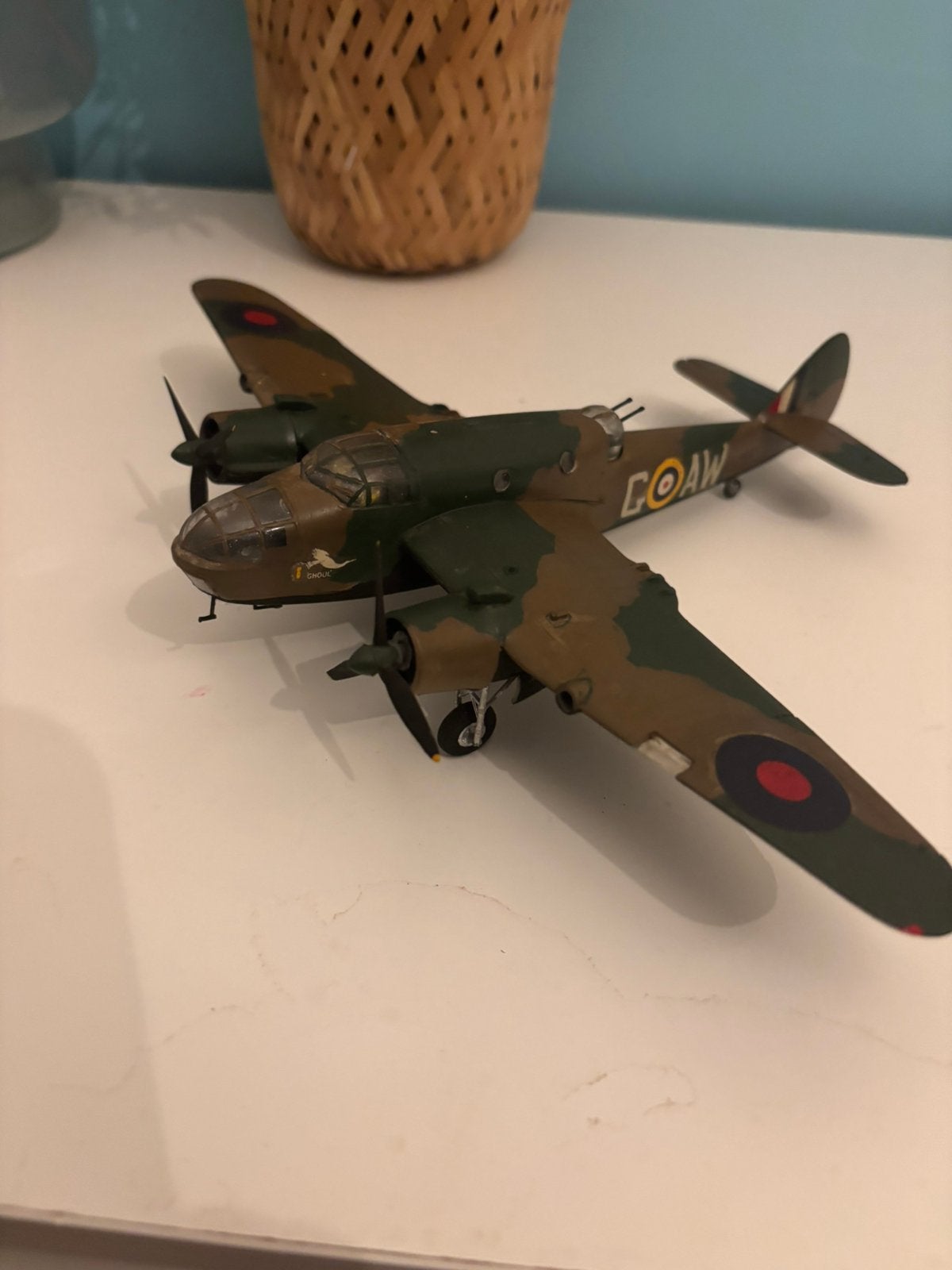 1/72 Bristol Beaufort gebouwd WW2 brits model bommenwerper, 1:72 tot 1:144, Gebruikt, Ophalen of Verzenden, Vliegtuig