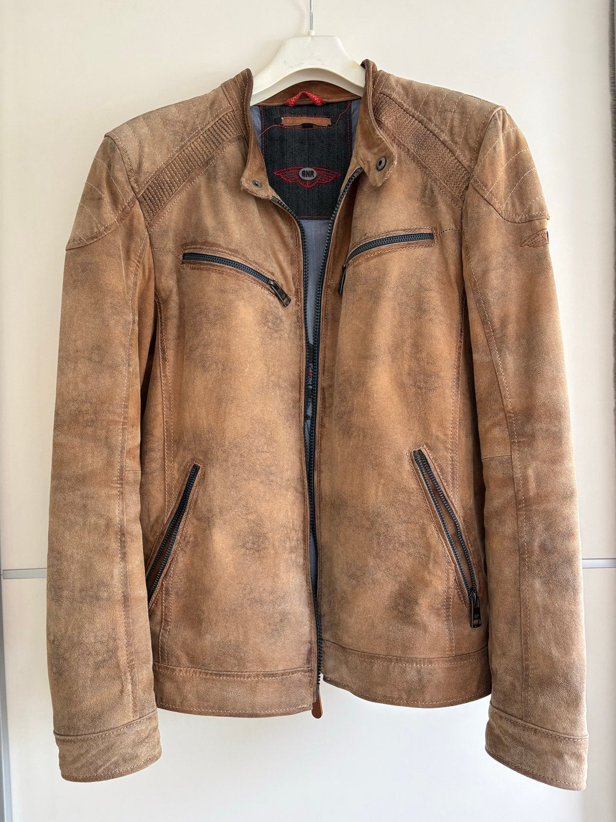Stoere leren jas DNB (Donders 1860) - Zo goed als nieuw, Ophalen of Verzenden, Zo goed als nieuw, Maat 56/58 (XL), Bruin