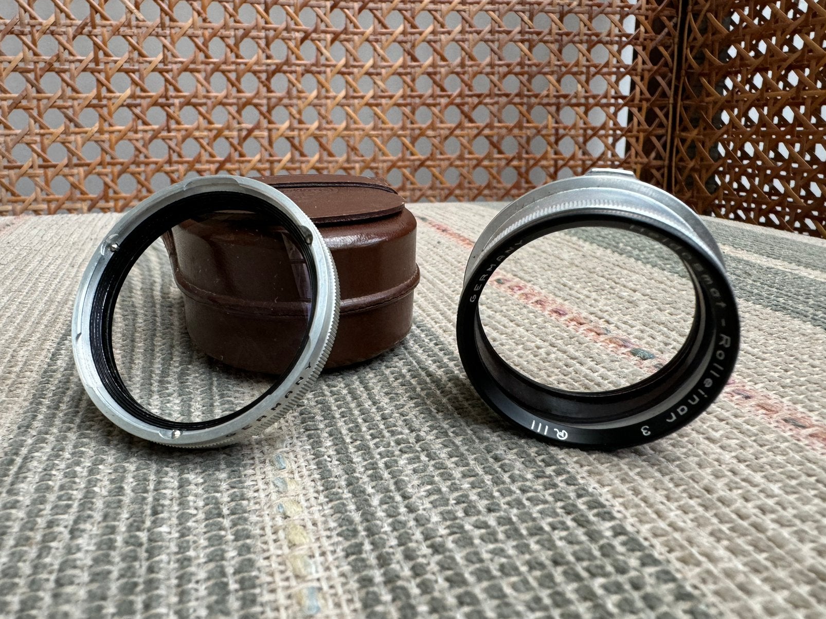 Rolleiflex 2.8F Zonnekap Lens Cap Rolleinar Bay III Strap, Ophalen of Verzenden, Gebruikt