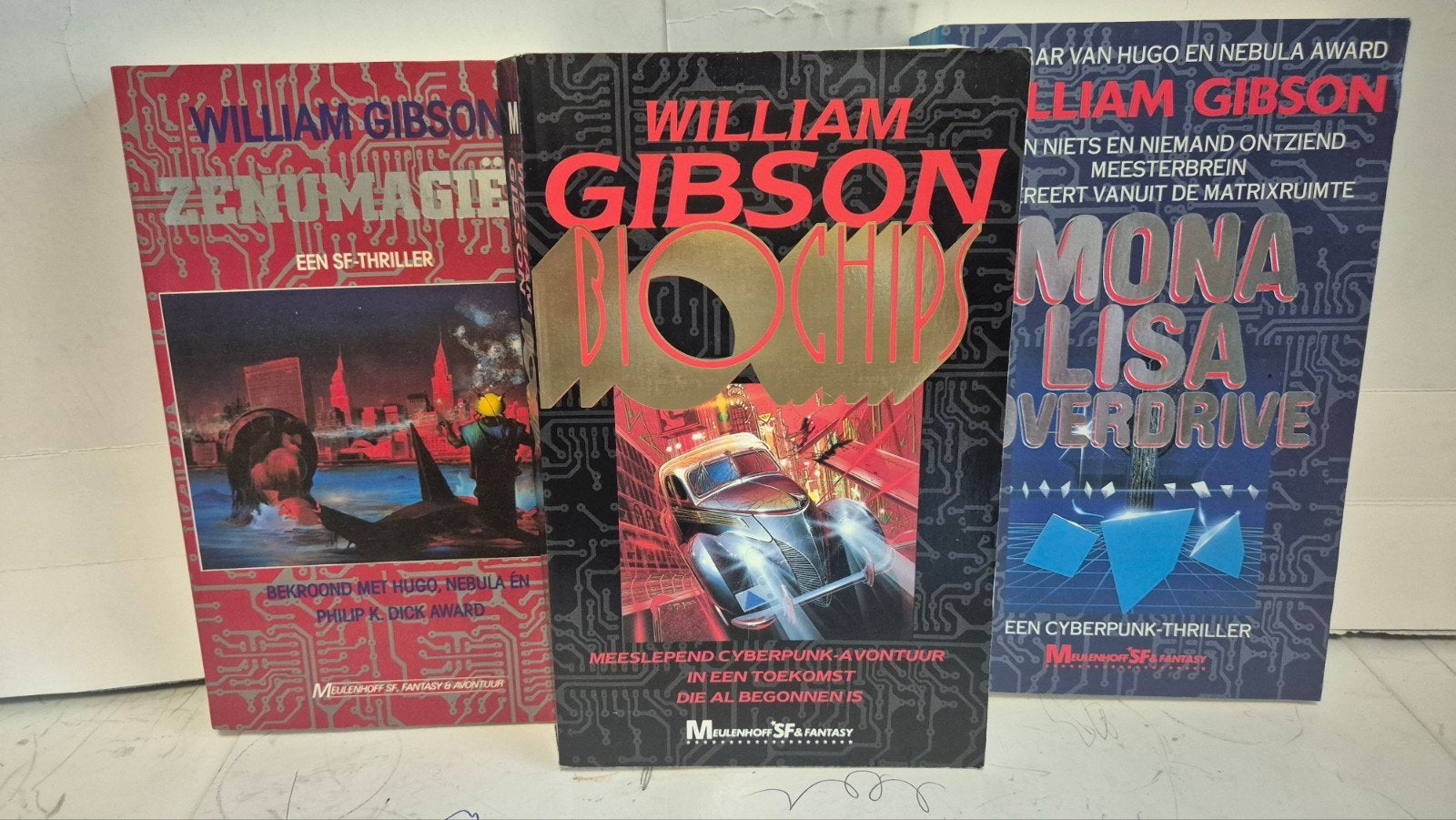 William Gibson De Sprawl trilogie zie de beschr., Ophalen of Verzenden, Gelezen