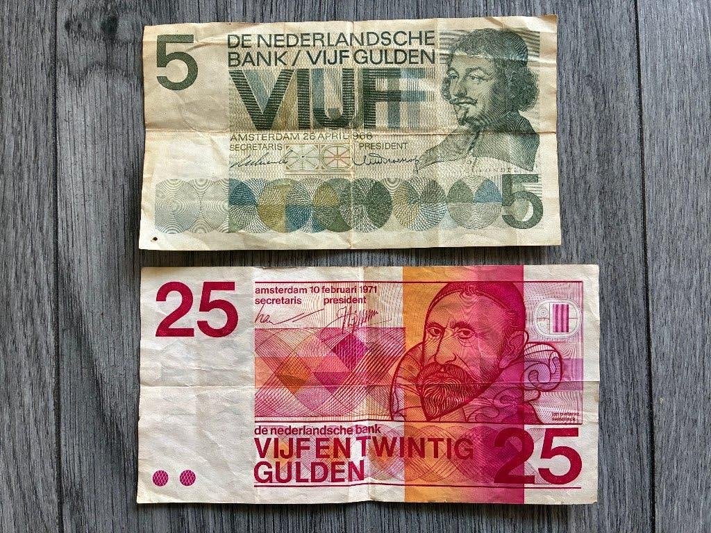 nederlandse bankbiljetten, Ophalen of Verzenden, 1 gulden, Los biljet