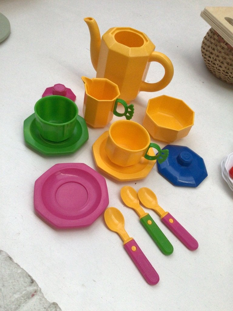 Wader speelgoed theeservies, Ophalen, Gebruikt, Kunststof, Speelkeuken-accessoire