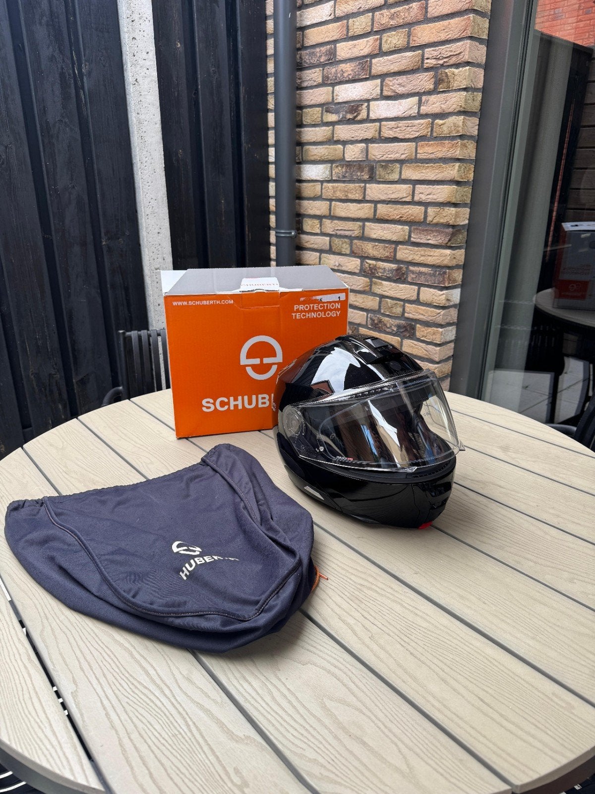 Schuberth C5 Systeemhelm - Zwart - Maat XXL, Motoren, Overige merken, Systeemhelm, Heren, Ophalen of Verzenden