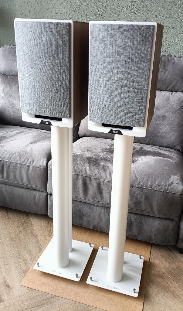 ELAC Uni-Fi Reference UBR62 + NorStone Stands, Zo goed als nieuw, 60 tot 120 watt, Boekenplank luidspreker, Ophalen