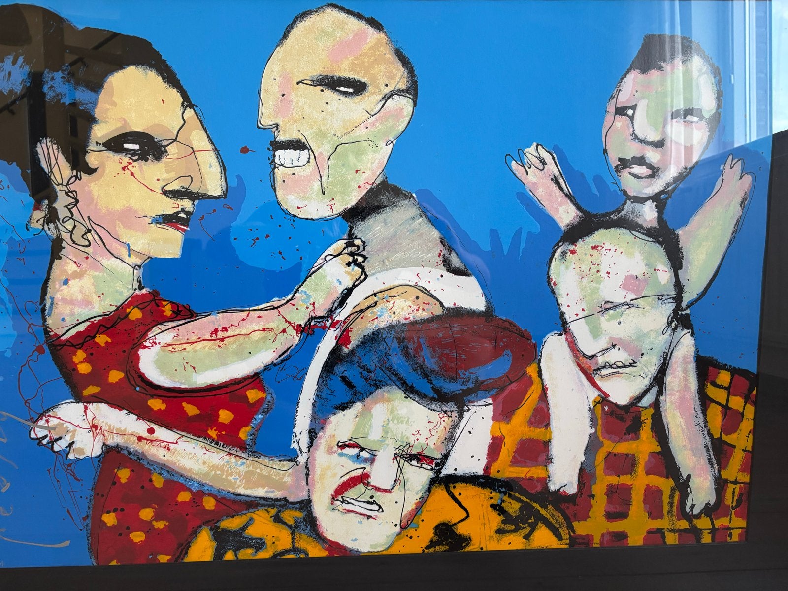 Ingelijste Zeefdruk Herman Brood Family Affair, Ophalen