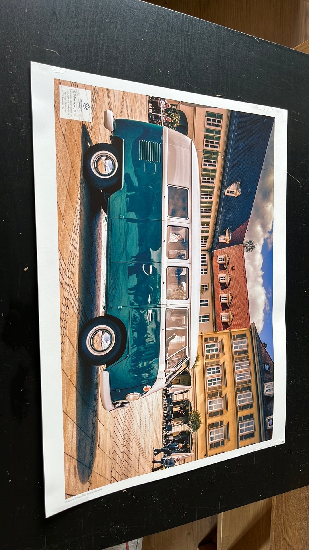 Set van 3 VW Bus T1/T2/T3 posters - Volkswagen, Ophalen, 1980 tot heden, Zo goed als nieuw, Prent