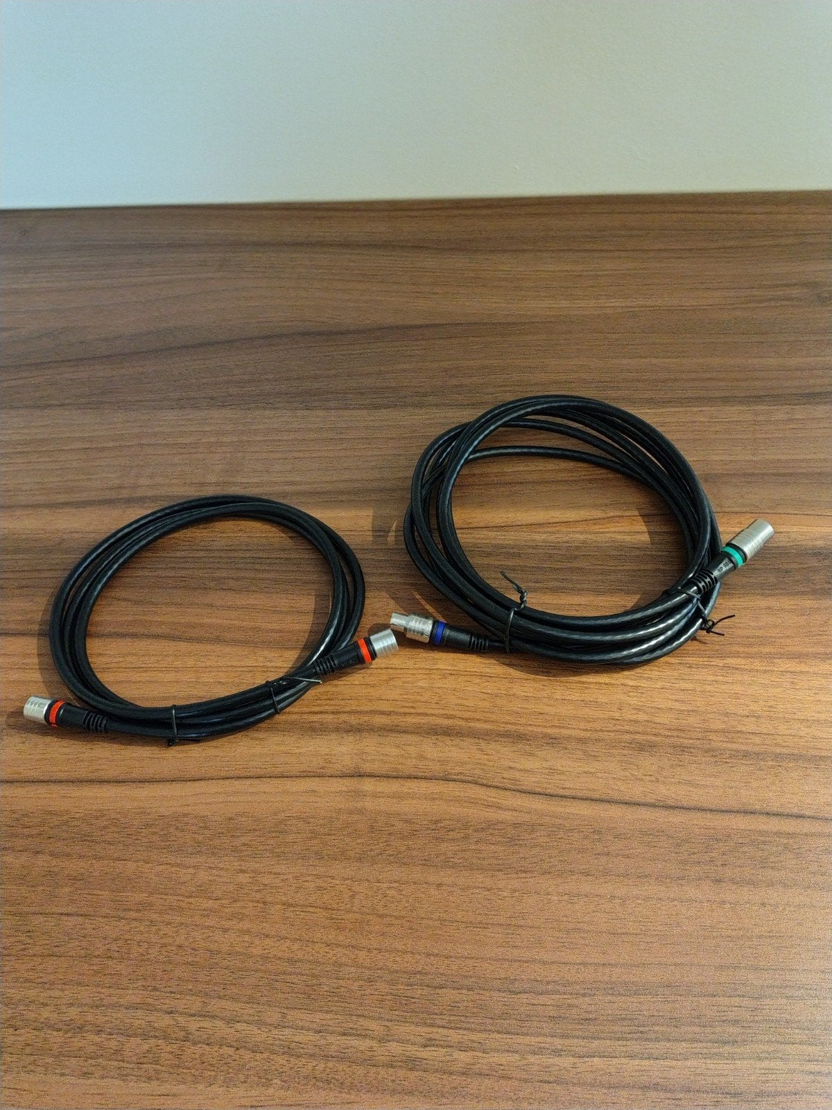 2x TECHNETIX RLA++ kabels coax kabel 1,5m en 3m, Audio, Tv en Foto, Audiokabels en Televisiekabels, Ophalen of Verzenden, Zo goed als nieuw