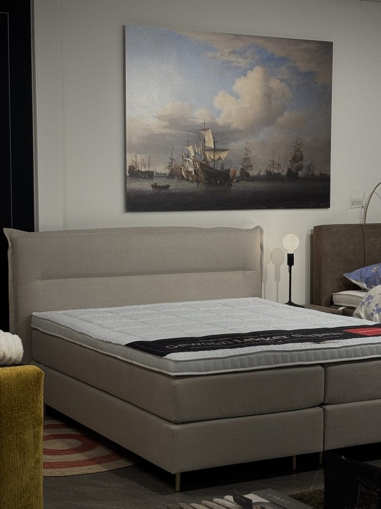 Norma Timeless Boxspring Verona – 180x200 | Showmodel, Ophalen, Beige, 180 cm, 200 cm