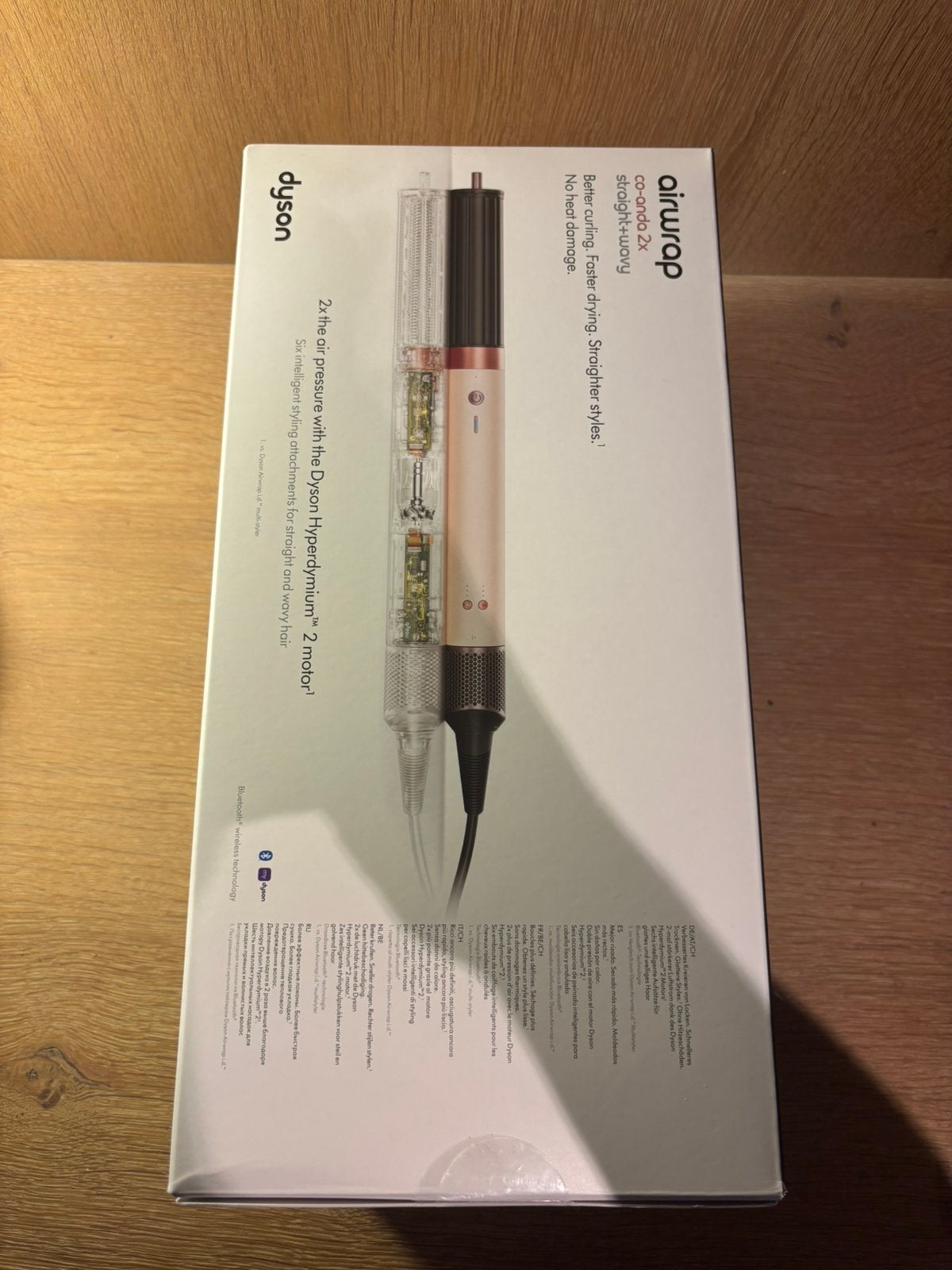 Dyson Airwrap Co-anda2x Multistyler – Ceramic Pink/Rose Gold, Ophalen of Verzenden, Zo goed als nieuw, Haarverzorging