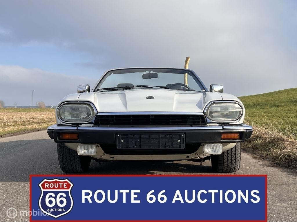 Jaguar XJS V12 Cabriolet | 1992 | Route 66 Auctions, Auto's, Overige carrosserieën, Zwart, Bedrijf, Handgeschakeld