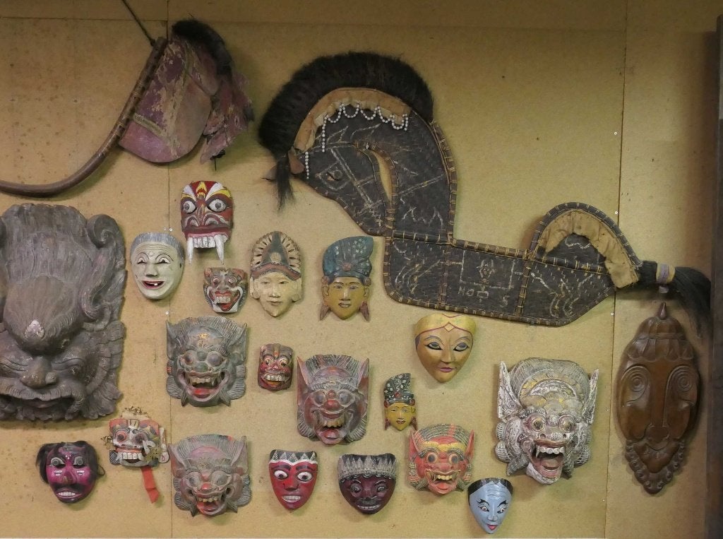 Paard decoratie kunst beeld DX3 Java Indonesie dukun sjamaan, Ophalen of Verzenden