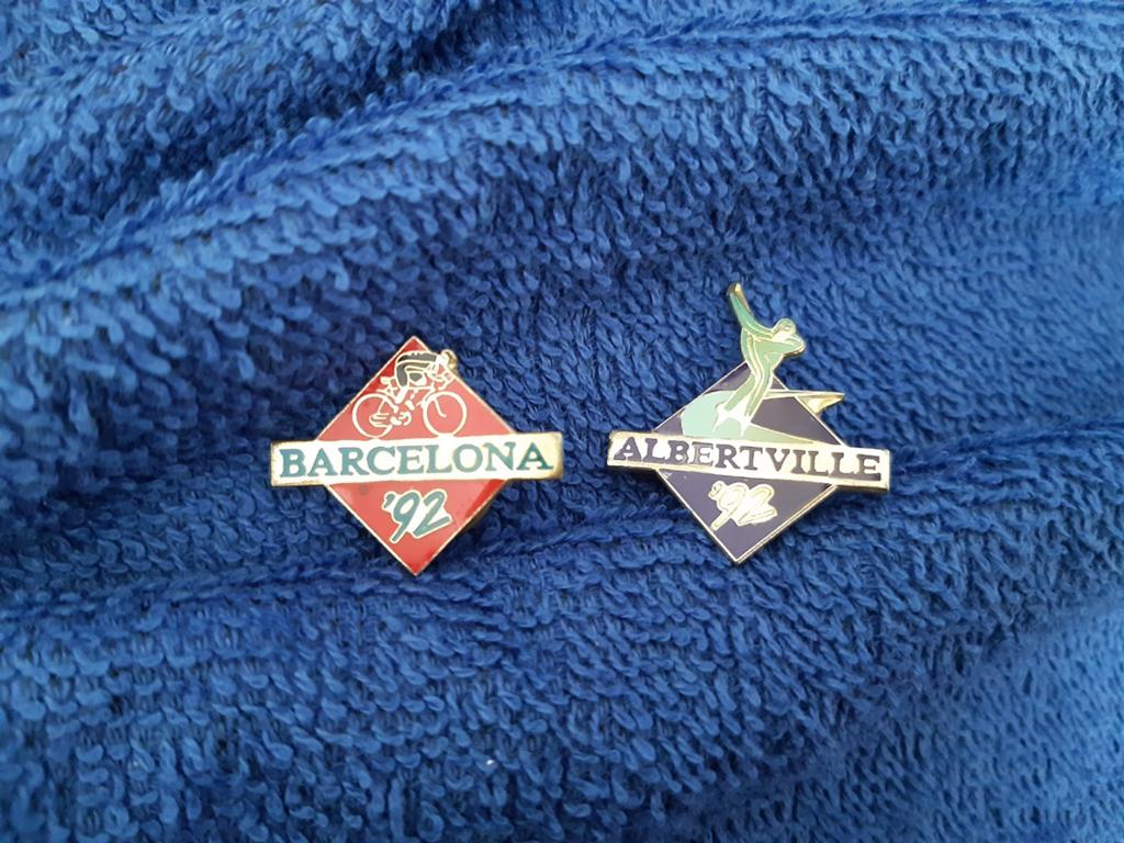 3 Pins Olympische spelen 1992, Ophalen of Verzenden, Nieuw, Sport, Speldje of Pin