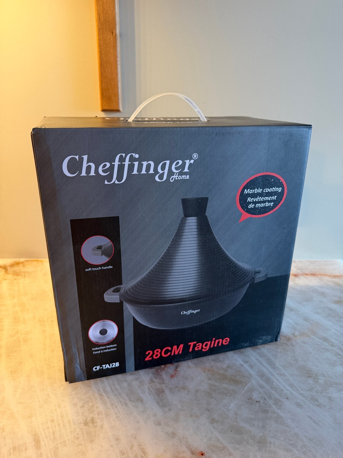 Cheffinger Home 28CM Tajine - nieuw in doos, Ophalen, Overige materialen, Antiaanbaklaag, Tajine
