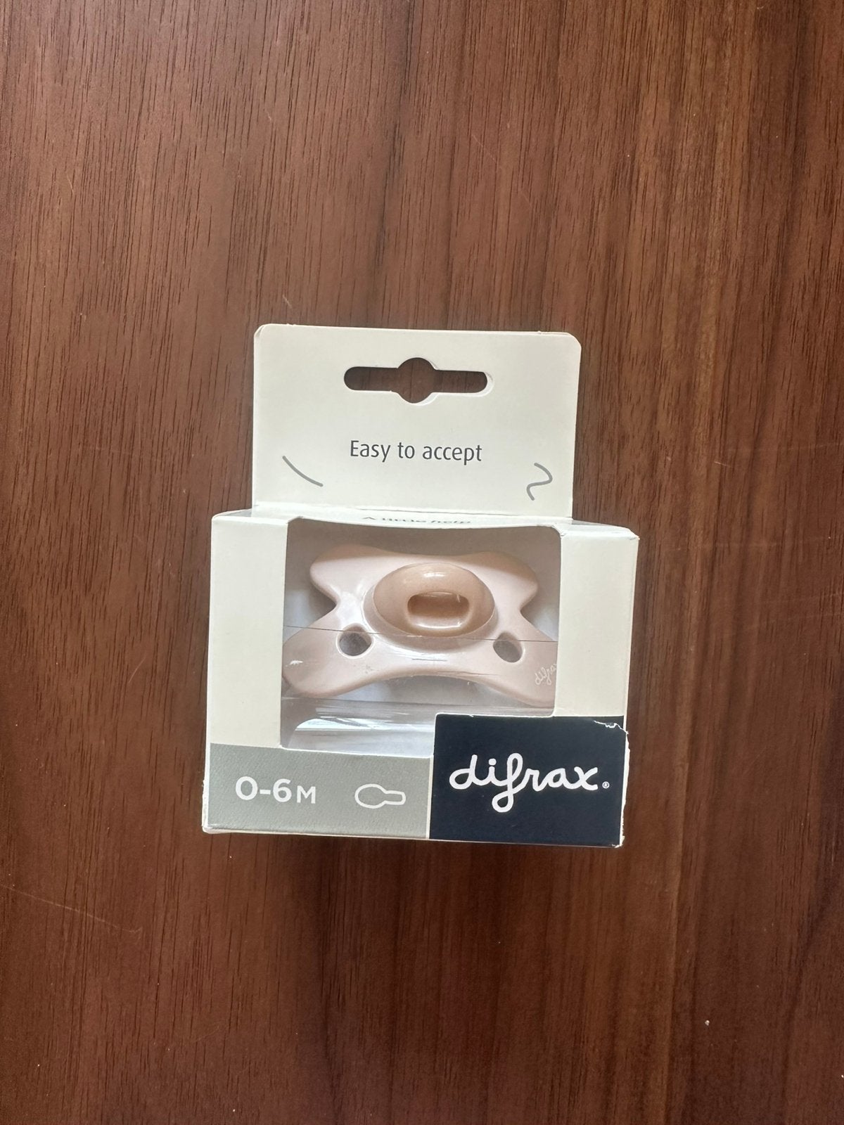 Difrax speen beige/roze, Verzenden, Nieuw, Speen, Difrax