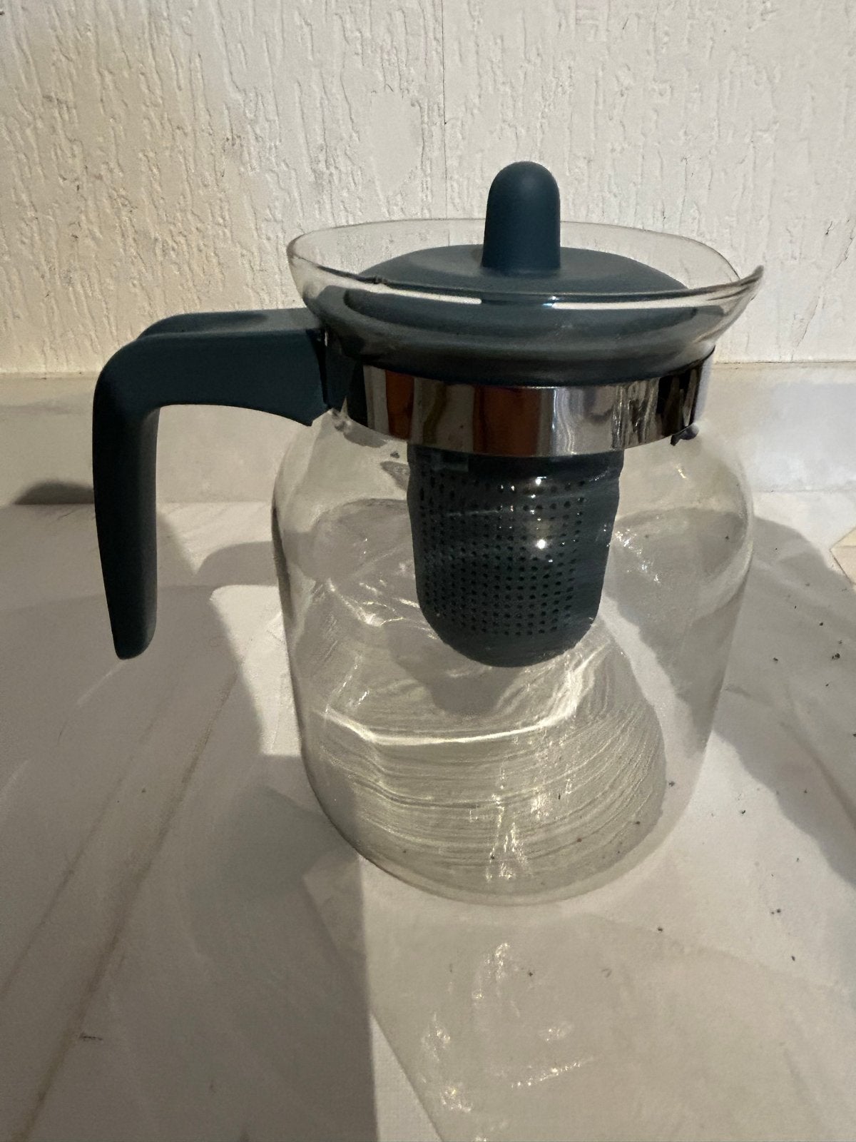 Glazen Theepot met Zeef - 1500ML, Theepot/fluitketel, Nieuw, Ophalen of Verzenden, Overige merken