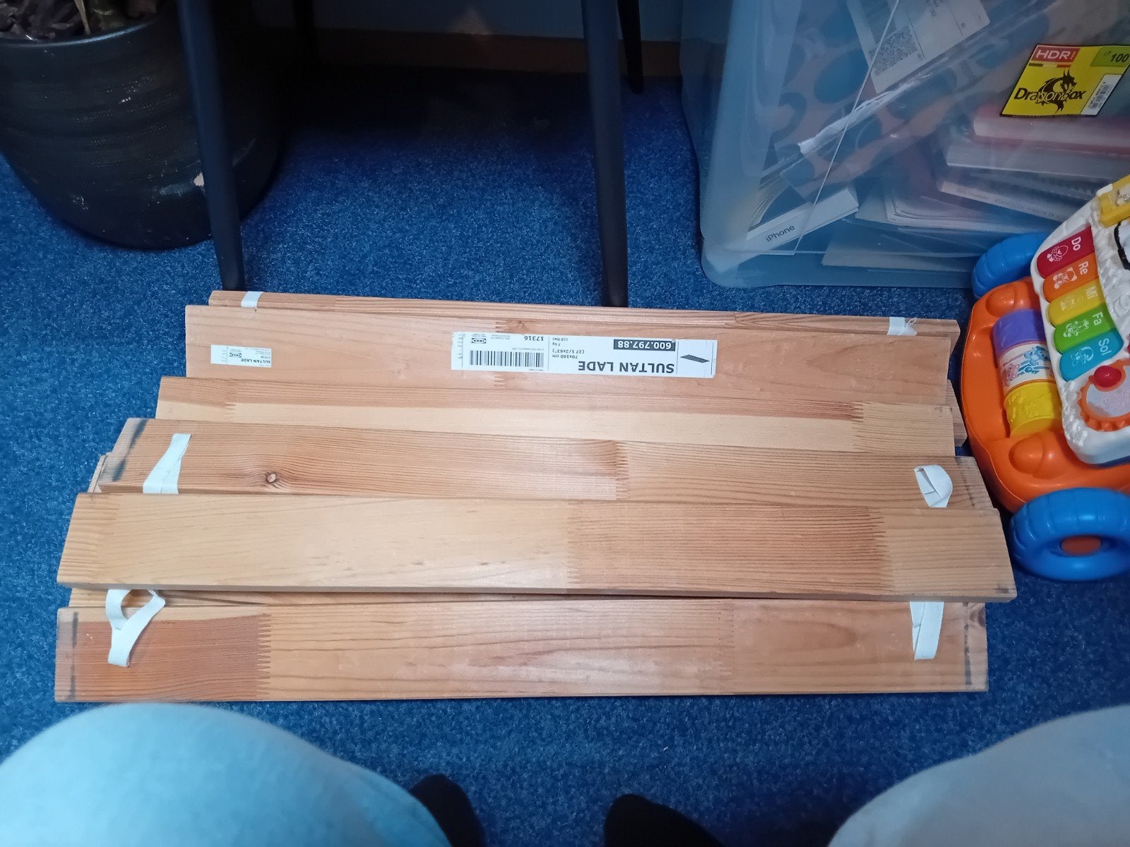 IKEA SULTAN LADE lattenbodem 70x160, Ophalen, 190 cm of minder, Zo goed als nieuw, Hout