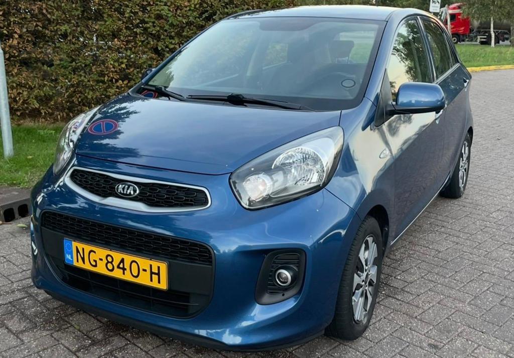 Kia Picanto 1.0 Cvvt 66 PK 5D 2017 Blauw, Auto's, Kia, Origineel Nederlands, 24 km/l, Handgeschakeld, Particulier