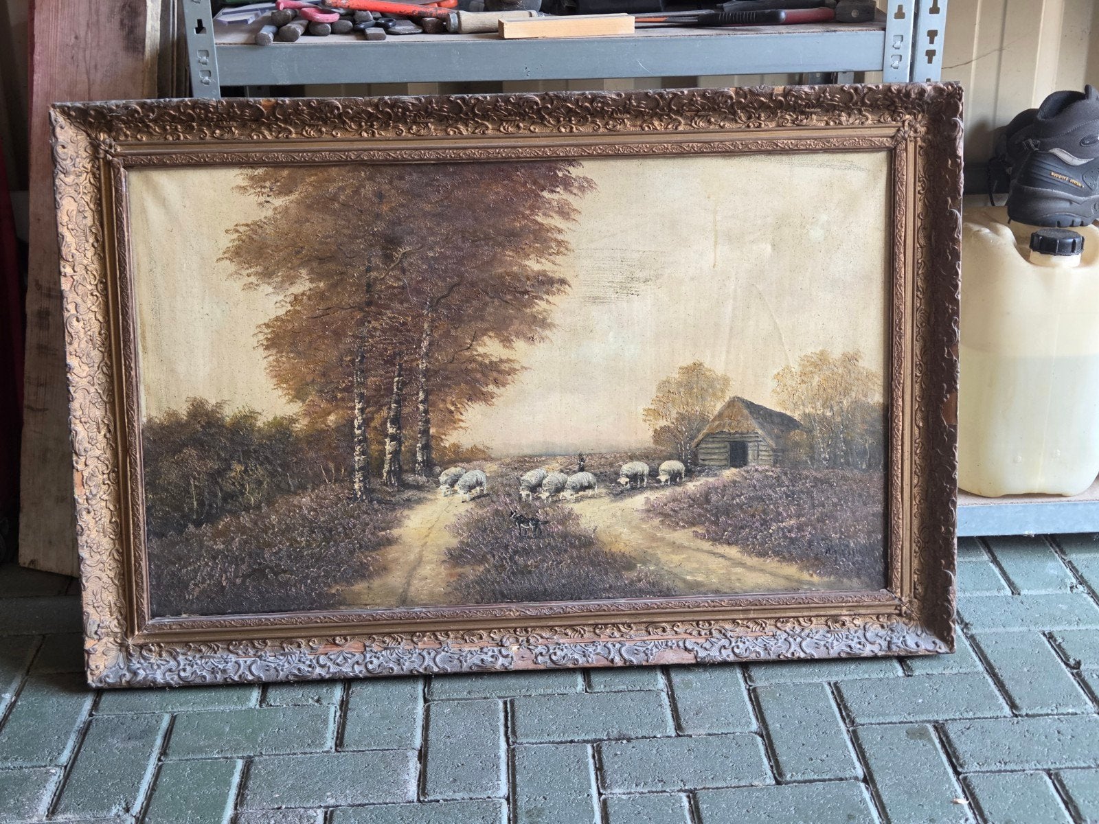 zolderopruiming diverse schilderijen  van groot tot klein, Ophalen of Verzenden