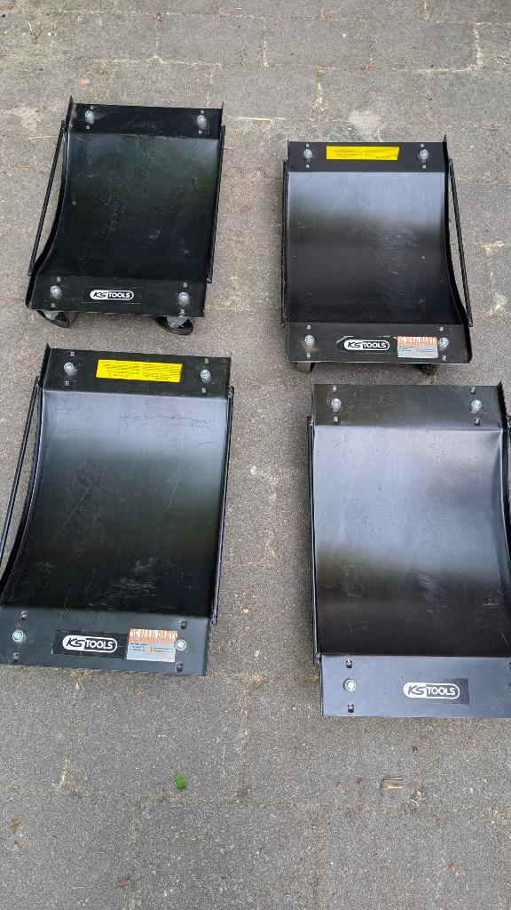 KS Tools | Auto Movers | Wiel dolly | Rangeer Hulp | 4x, Ophalen, Zo goed als nieuw