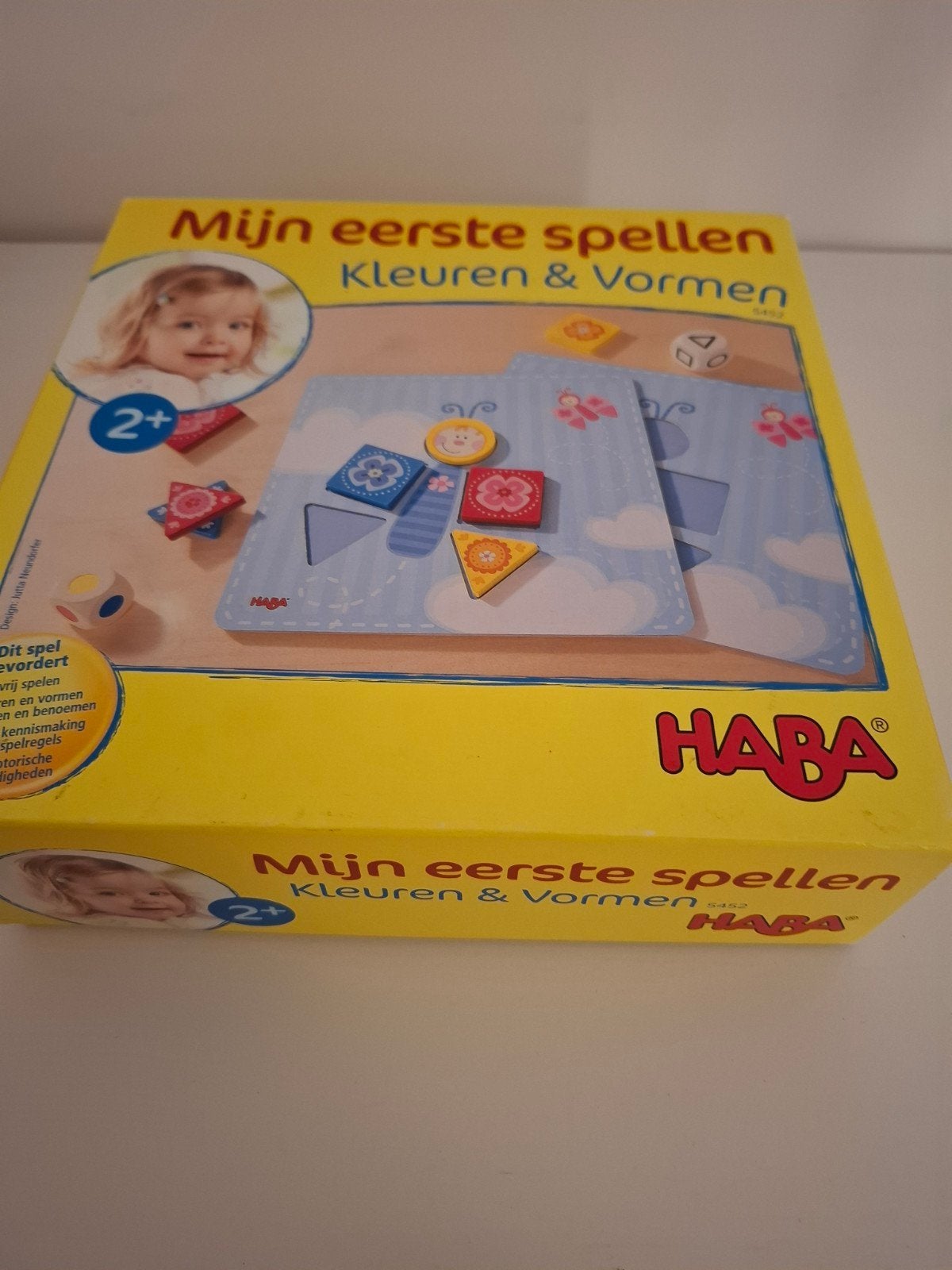 HABA Mijn Eerste Spellen: Kleuren & Vormen (2+ jaar), Ophalen of Verzenden, Zo goed als nieuw, Puzzelen