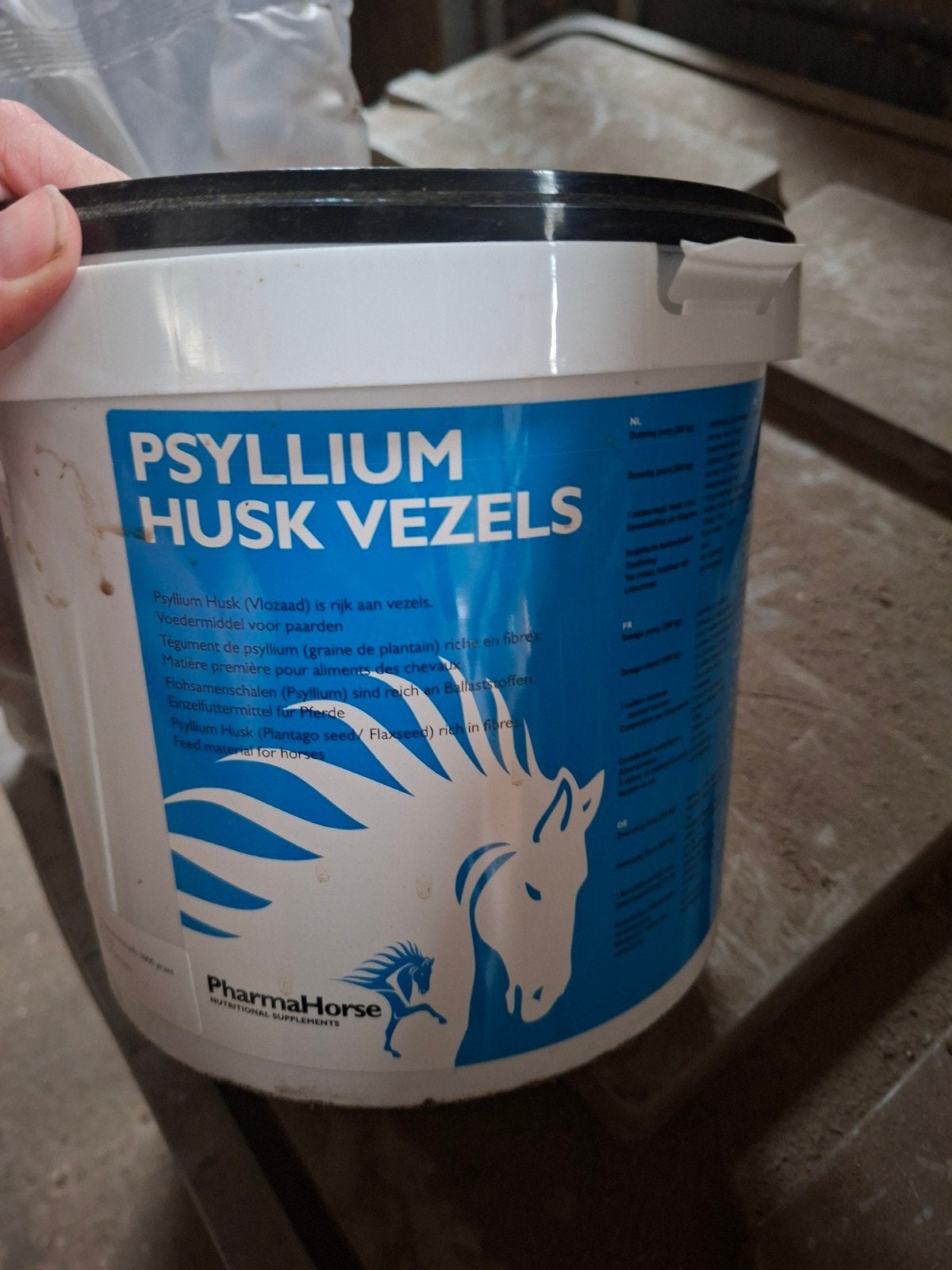 Psyllium husk vezels Pharmahorse 1700 gram, Ophalen of Verzenden, Zo goed als nieuw