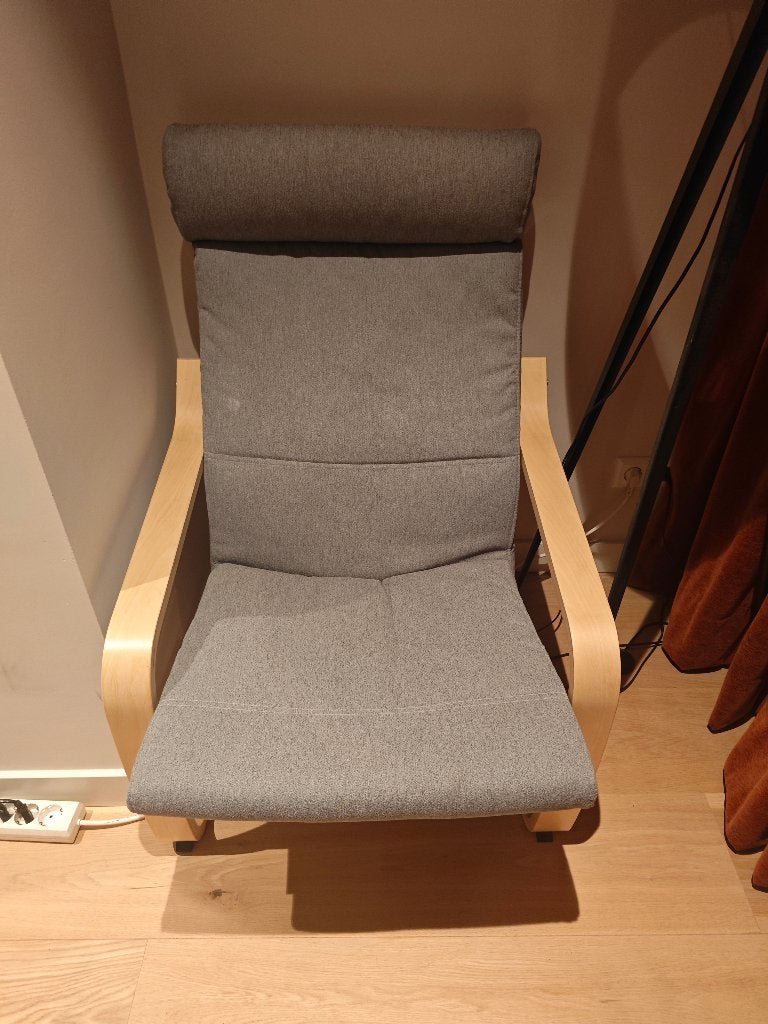 Poang stoel Ikea 2x, Ophalen, Zo goed als nieuw, Grijs, Twee