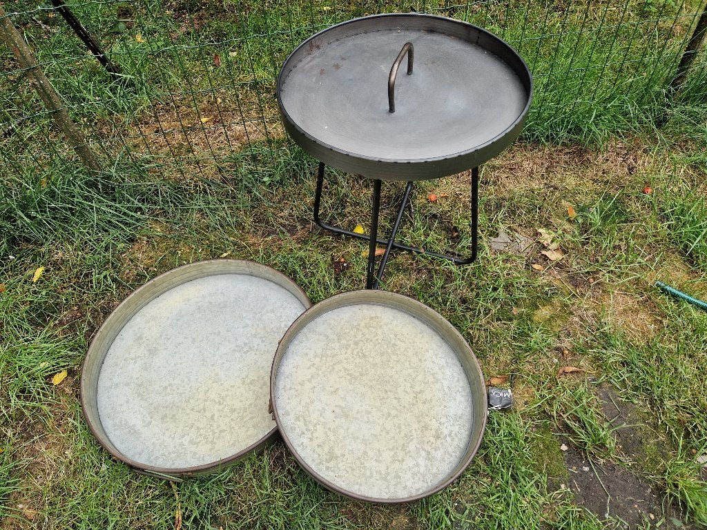 MICA bijzettafel en 2x dienblad, metaal, nieuw, Ophalen of Verzenden, Nieuw