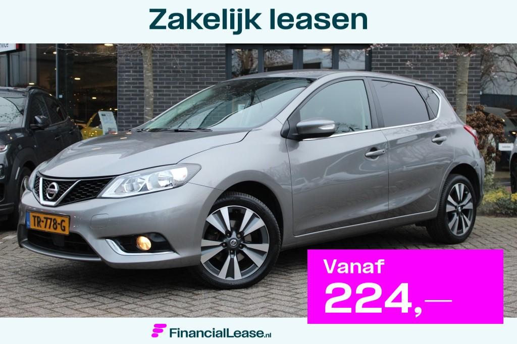 Nissan Pulsar 1.2 DIG-T N-Connecta Navi/Cam/Leder-stof/17"al, Voorwielaandrijving, Gebruikt, Euro 6, 4 cilinders