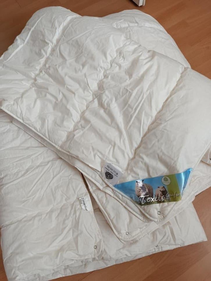 Texels Comfort Wollen Dekbed - 200x200, Eenpersoons, Wit, Ophalen of Verzenden, Deken of Dekbed