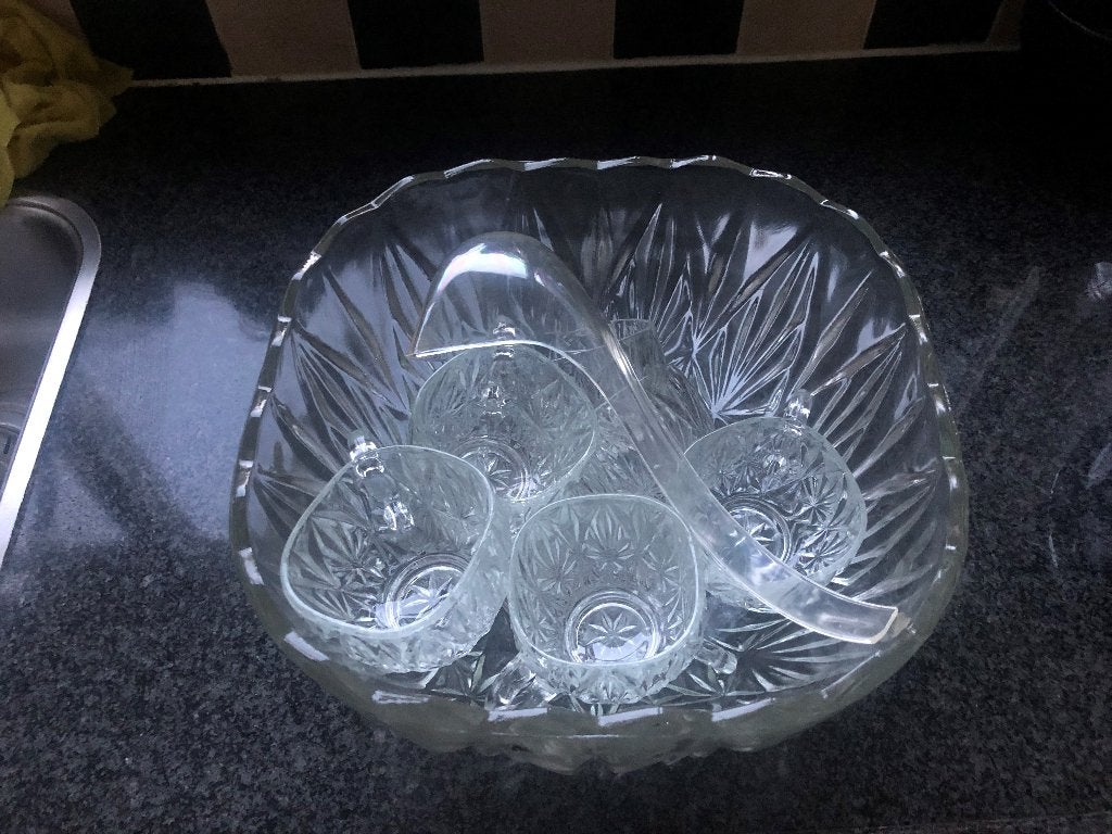 Bowl set., Ophalen of Verzenden, Overige stijlen, Glas, Schaal of Schalen