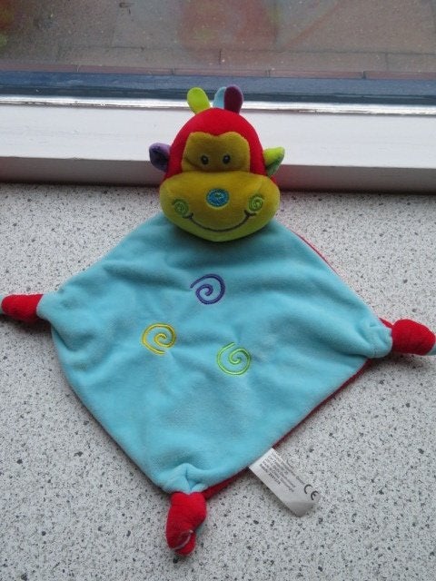 Knuffeldoek aap merk Tollkühn van Action zacht velours, Ophalen of Verzenden, Zo goed als nieuw, Overige typen, Wasbaar