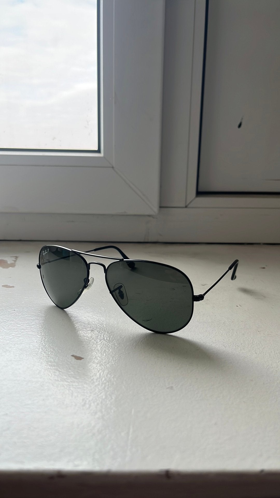 Rayban Aviator Zonnebril Zilvergrijs, Zonnebril, Overige kleuren, Ophalen of Verzenden, Zo goed als nieuw