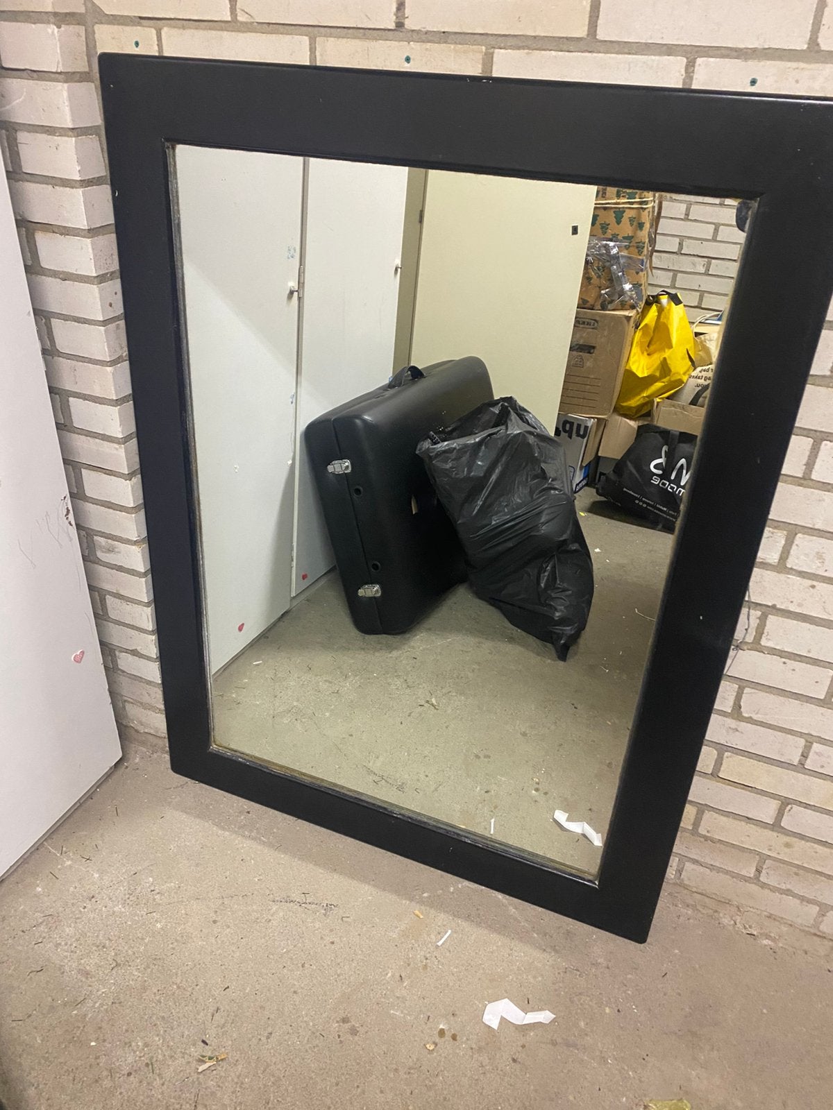 Grote zware spiegel, Ophalen, 125 cm of meer, Zo goed als nieuw, Minder dan 100 cm