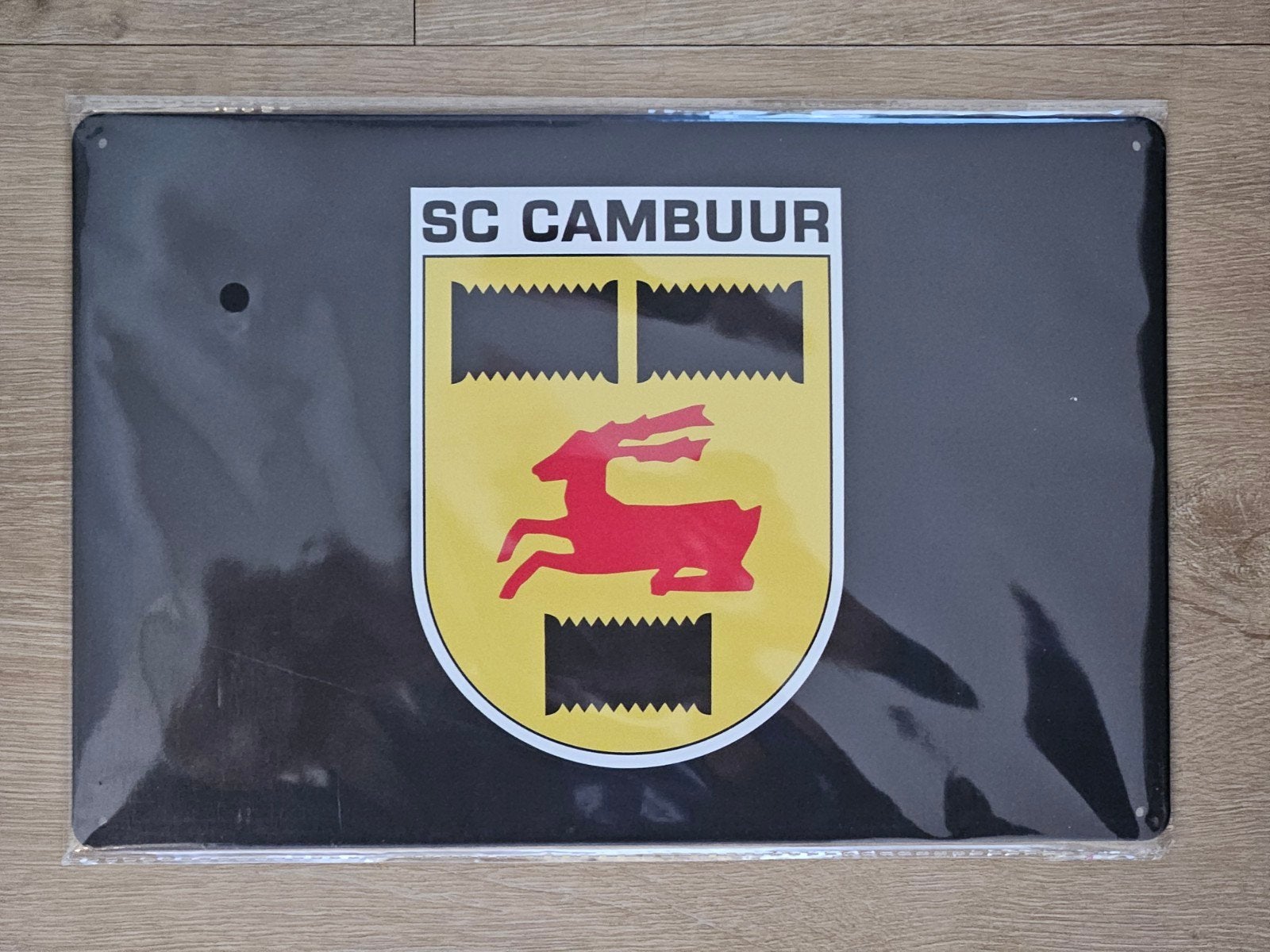 Metalen bordje SC Cambuur blikken bordje, Verzenden, Overige typen, Nieuw, Nvt