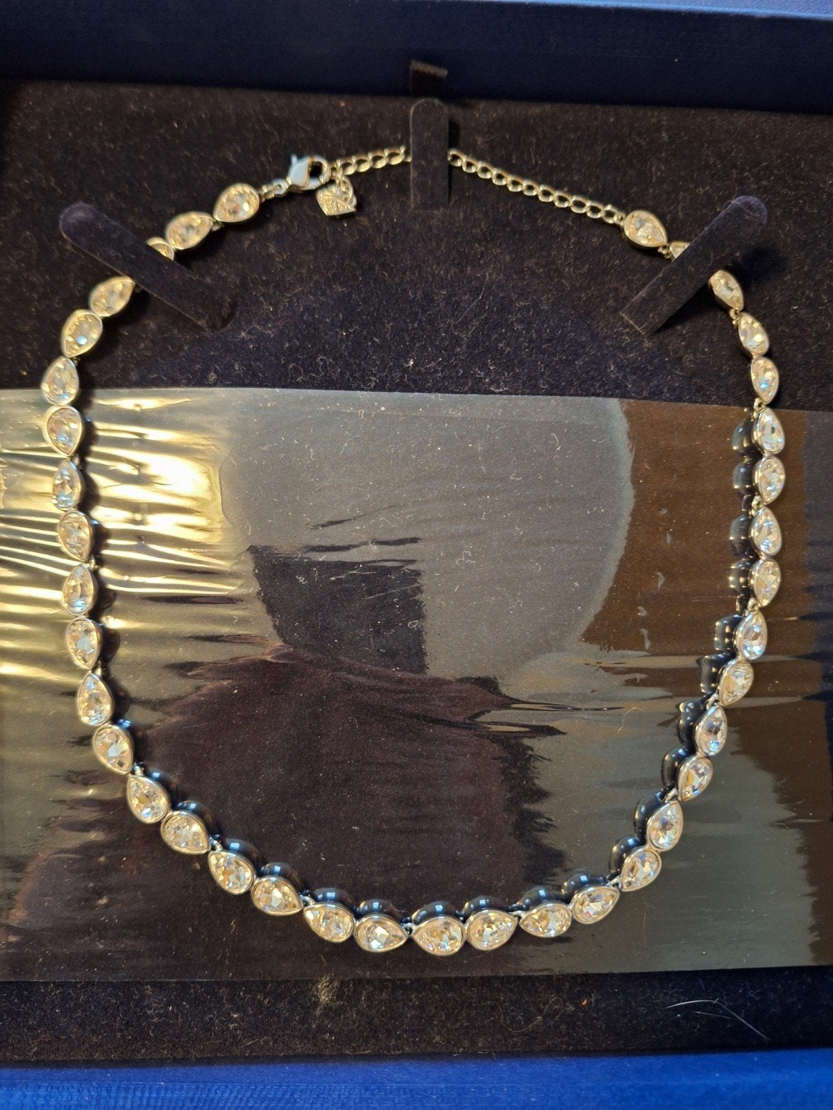 Swarovski Talesia zilveren ketting, Met kristal, Ophalen of Verzenden, Zo goed als nieuw, Zilver