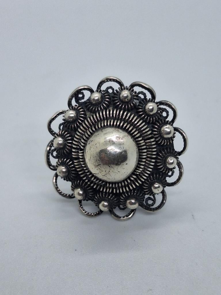 Zeeuwse knoop zilveren ring, Gebruikt, Ophalen of Verzenden, 17 tot 18, Dame