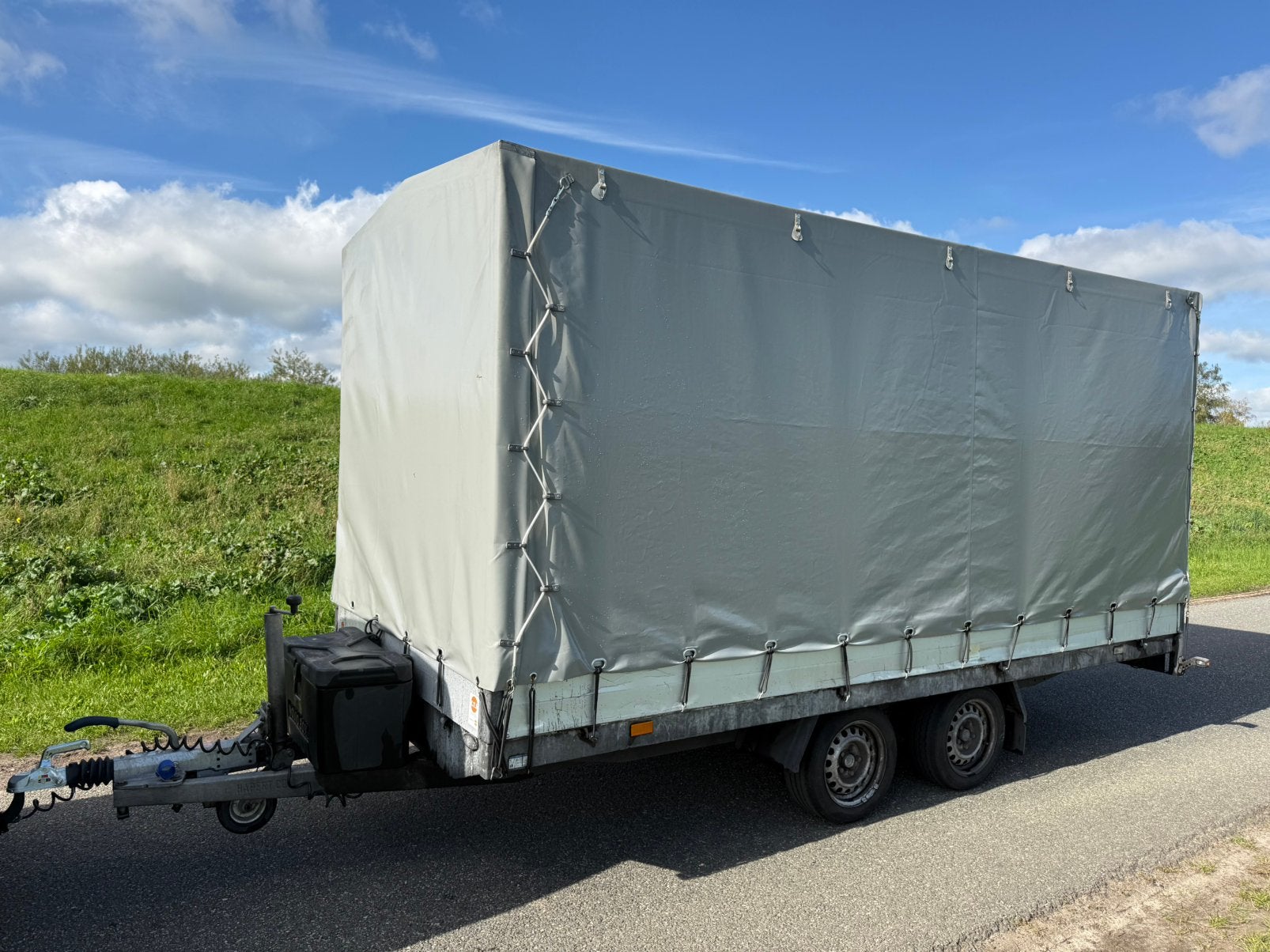 Hapert huifaanhanger 400x180 –bouwjaar 2017-2700kg, Ophalen of Verzenden, Zo goed als nieuw
