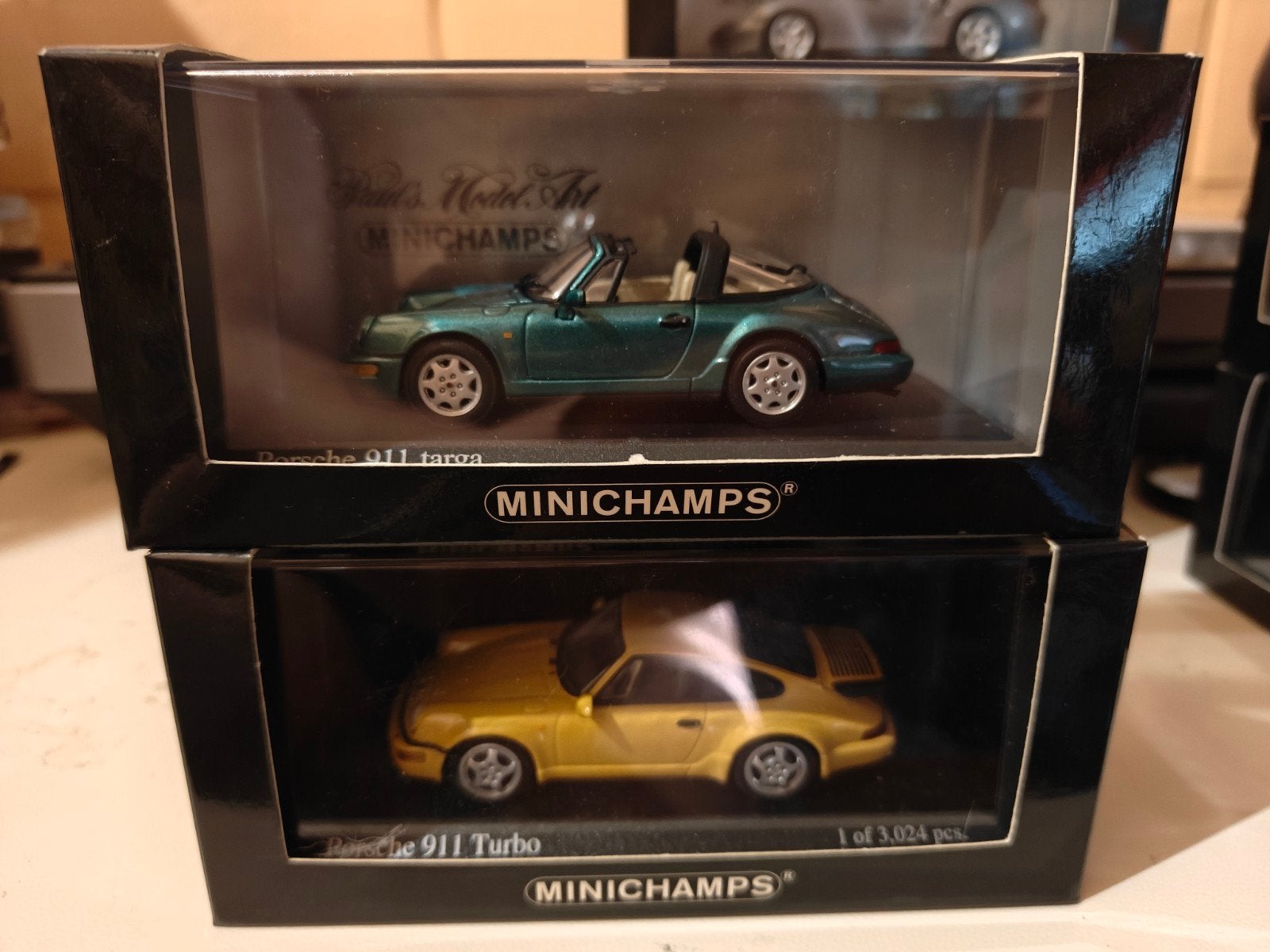 Minichamps Porsche 964 Targa Porsche 964 Turbo 1/43, Ophalen of Verzenden, Nieuw, Auto, MiniChamps