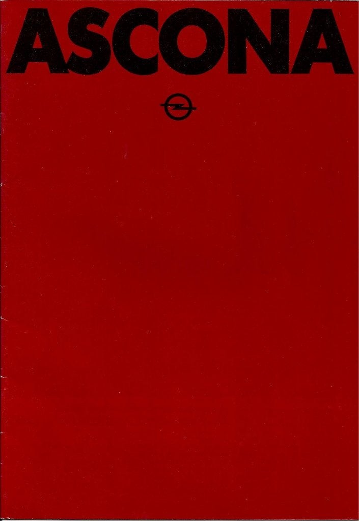 Folder Opel Ascona 1980, Ophalen of Verzenden, Gelezen, Opel