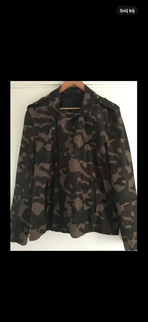 Zara camouflage jas XL, Ophalen of Verzenden, Zo goed als nieuw, Maat 56/58 (XL), Groen
