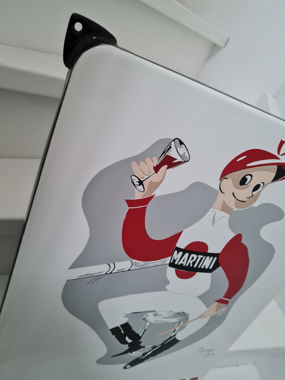 Martini emaille bord nieuw, Ophalen of Verzenden, Reclamebord