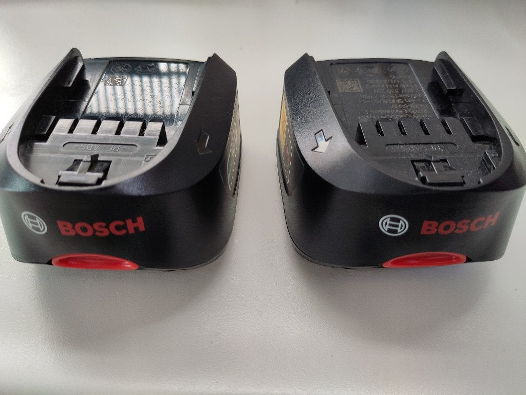 2 Bosch accu's inclusief lader, Ophalen, Gebruikt, Boor- en Schroefmachine