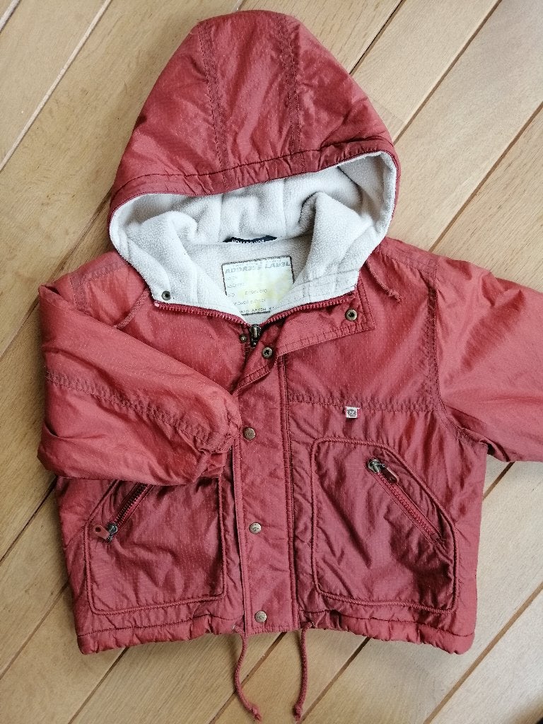 HEMA jack jas rood bruin maat 98 / 104, Ophalen of Verzenden, Zo goed als nieuw, Hema, Jongen