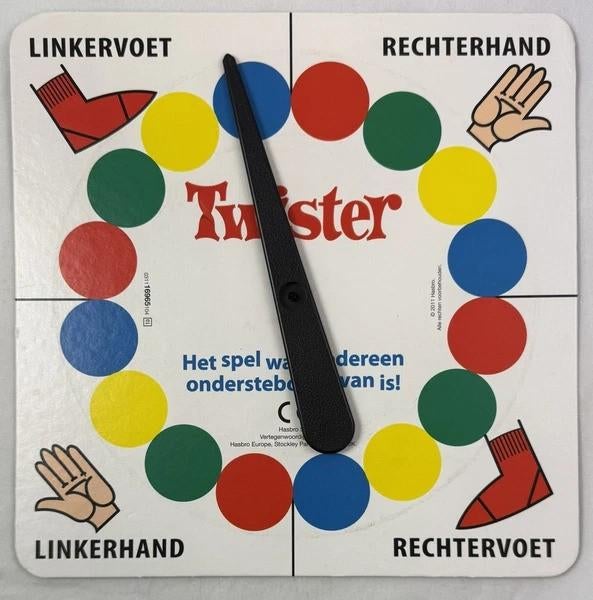 Hasbro Twister Classic Partyspel gezelschapsspel spel, Coolsingel 104, 3011 AG Rotterdam, Netherlands, Verzenden, Een of twee spelers