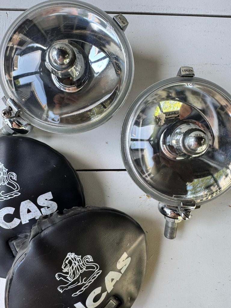 Lucas koplampen s/2, Motoren, Onderdelen | Oldtimers, Ophalen of Verzenden, Gebruikt